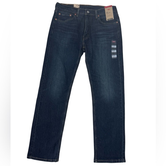 Levis 505 Jeans Mens Regular Fit Straight Leg Stretch 33x30 - Picture 7 of 8